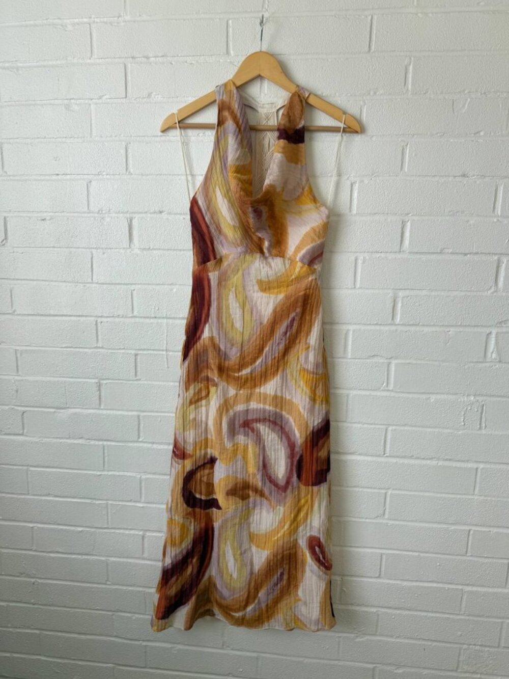 Zara summer midi dress with open back
